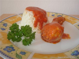 Курица в розовом соусе