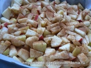 Яблочный пирог с ореховой корочкой фото к рецепту 1