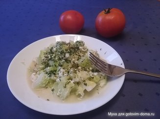 Тушёные кабачки с яйцом и чесноком или "Чихиртма"