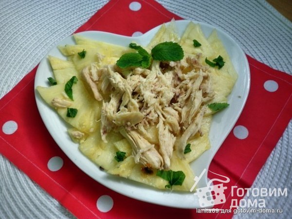 Карпаччо из ананаса и курицы фото к рецепту 3