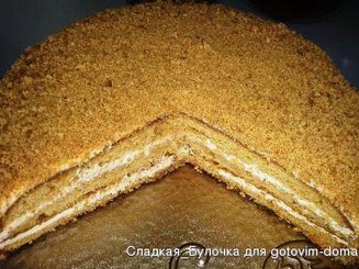 Торт " Медовик"  (жидкое тесто)