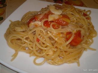 One Pan Pasta (паста и соус в одной сковороде)