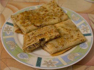 Заварные блины на кефире