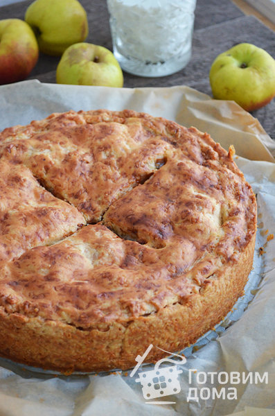 Американский яблочный пирог с сыром фото к рецепту 1