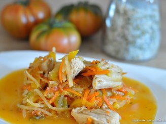 Овощная скоровода с мясом индейки