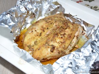 Запеченные куриные бедрышки с тимьяном и оливковым маслом