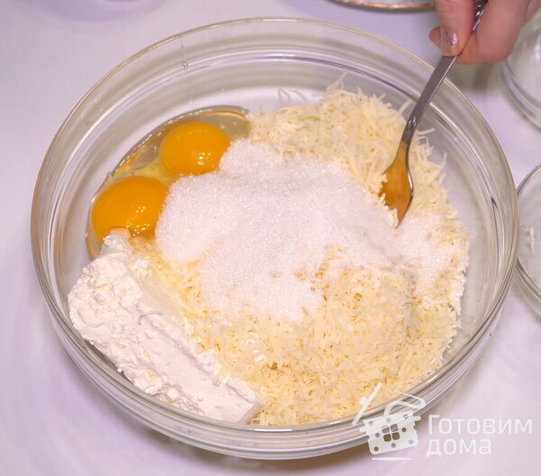 Пирог из лаваша с творогом и сыром фото к рецепту 5