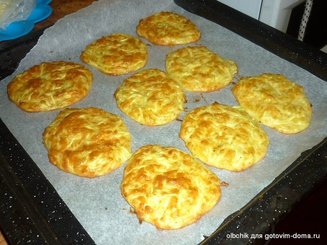 Кабачково-сырные оладьи, запечённые в духовке