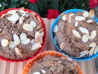 Ореховые маффины с отрубями и семечками