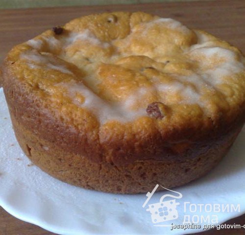 Творожный кулич с изюмом