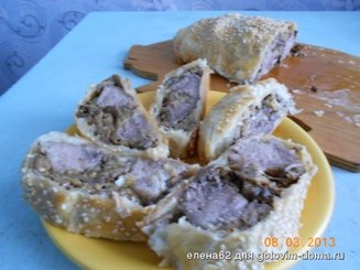 Рулет с языком "А язычок лучше спрятать!"