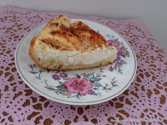 Пирог с творожно - яблочной начинкой