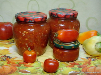 Томатный соус с перцем и чесноком (вариант лечо)