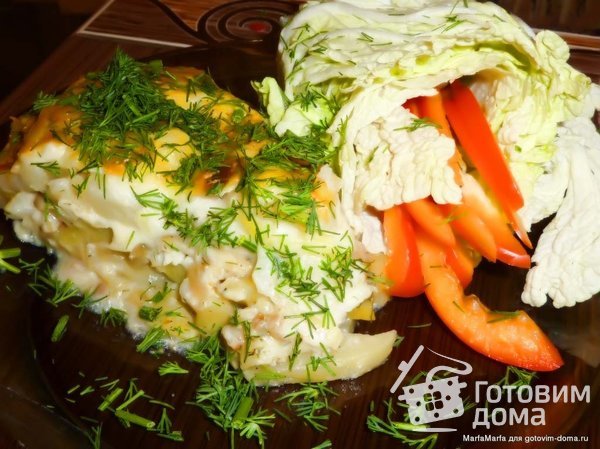 Картофельно-рыбная запеканка под соусом бешамель фото к рецепту 8