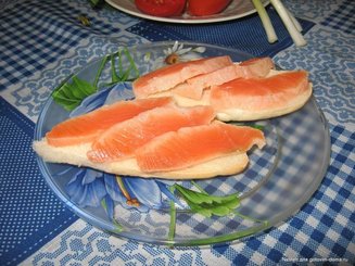 Форель, Семга малосольные (с водкой)