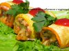 Рулетики из кабачков с курицей