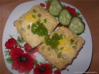 Горячая закуска из яиц