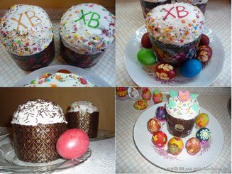 Кулич с цукатами и изюмом