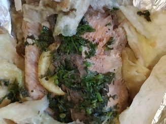 Рыба, запеченная в лаваше