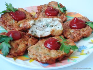Оладьи /котлеты из куриного филе "А можно добавки?"