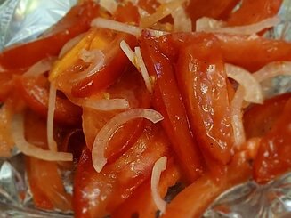 Салат из помидоров по-казахски "Шакарап"
