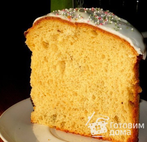 Кулич пасхальный на картофельном пюре