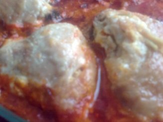 Капуста, запечённая в духовке с курочкой