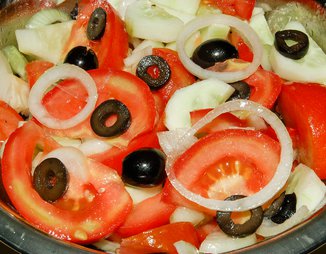 Греческий салат (постный)