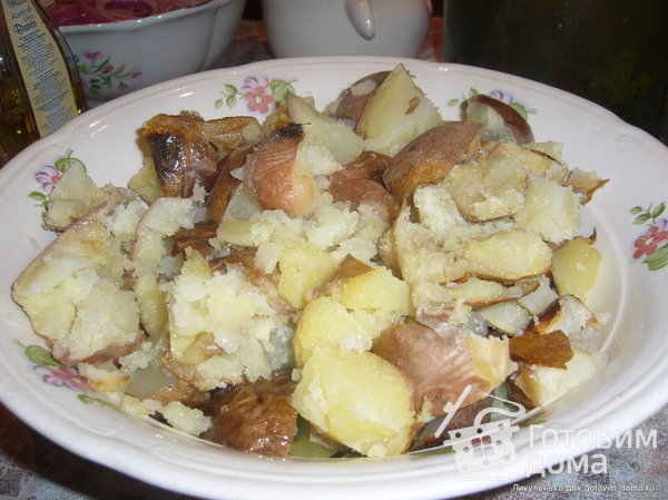 «Тёплый картофельный салат»  или « Всем любителям селедки&quot; фото к рецепту 3
