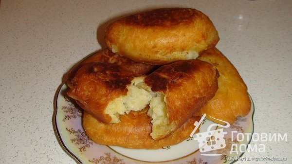 Пирожки пышные с картофельной и капустной начинкой фото к рецепту 3