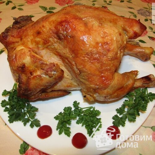 Курица на пивной банке