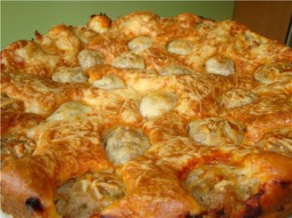 Пирог с фрикадельками