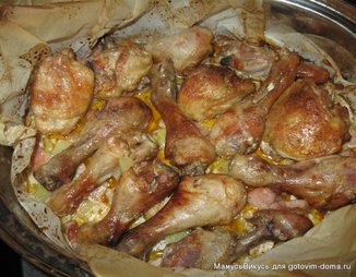 Курица с беконом