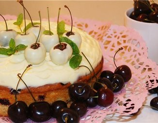 Вишнёво-черешневый пирог "Алиса"