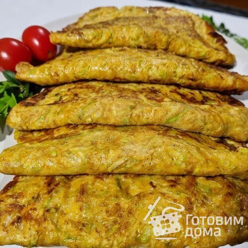 Блины из кабачков с моцареллой