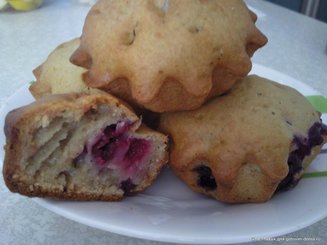 маффины с персиками