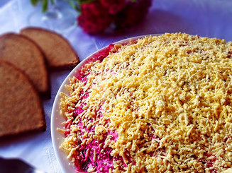 "Селёдка под шубой" (через мясорубку)