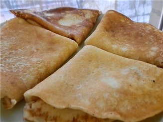 Тонкие блинчики на кефире "Ажурные"