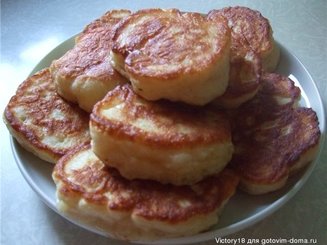 Пышные оладушки на дрожжах