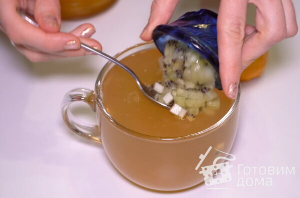 Ромашковый чай с алоэ и киви фото к рецепту 10