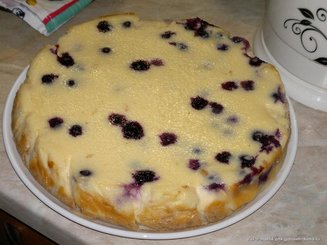 Лимонный чизкейк с черникой