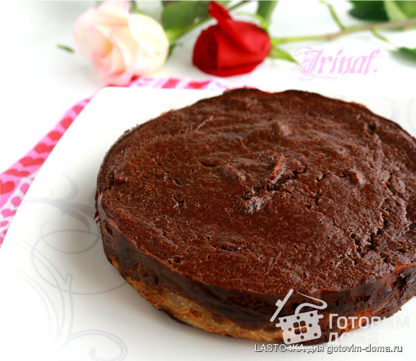 Шоколадный блинный торт фото к рецепту 7