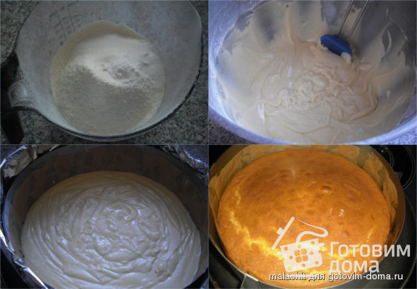 Желтково-маслянный бисквит фото к рецепту 3