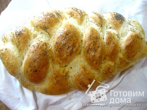Формовка халы из 4 жгутов