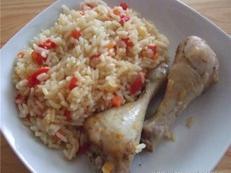 Окорочка с рисом в духовке