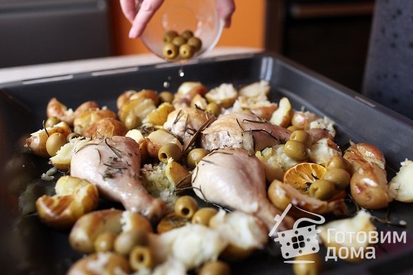 Средиземноморская курица, запеченная с картофелем фото к рецепту 5