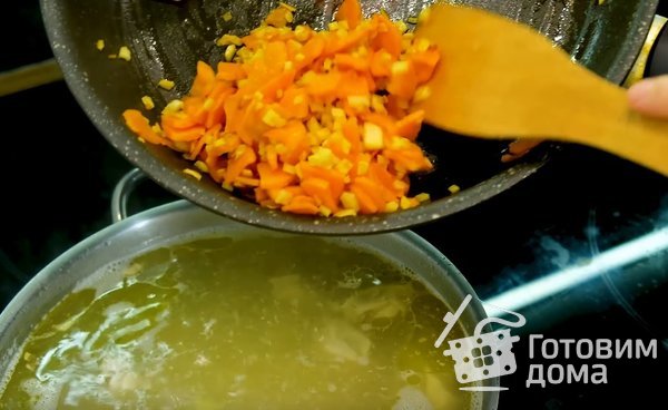 Куриный суп с макаронами фото к рецепту 7