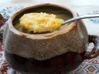 Кукурузная каша с тыквой