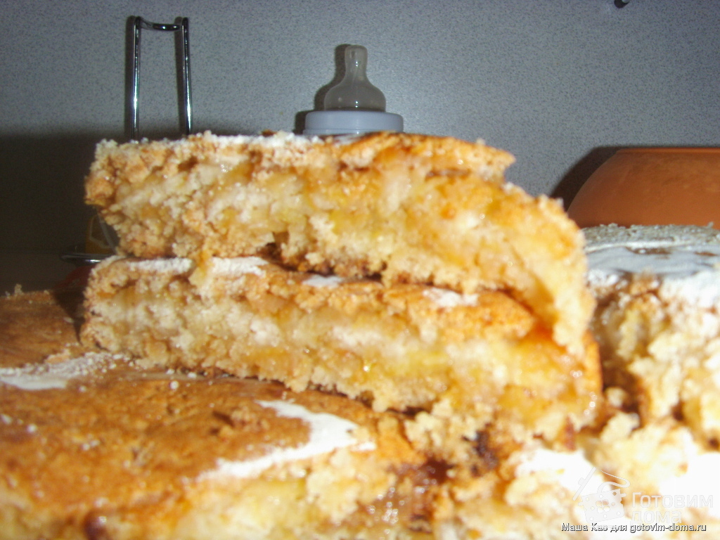 Насыпной манник с яблоками