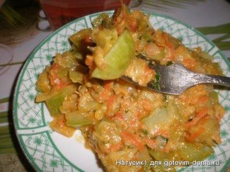 Кабачки тушёные